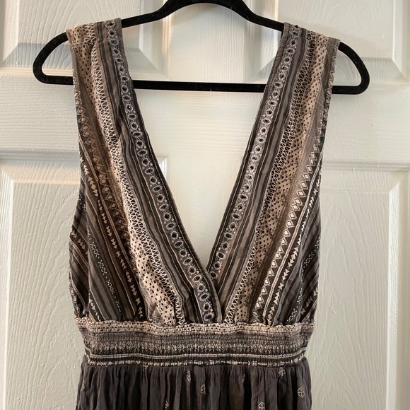 Free People Border Print Deep V Romper - Picture 5 of 13